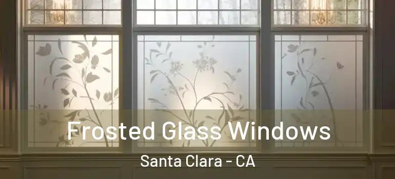  Frosted Glass Windows Santa Clara - CA